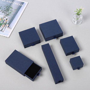 Custom Size Slide Out Sliding Drawer Paper Jewelry <b>Gift</b> <b>Box</b> Necklace Rings <b>Earrings</b> Jewelry Packaging Paper <b>Box</b> - Product Image 4