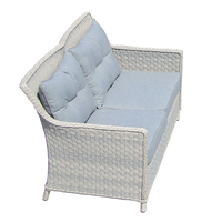 Großhandel Luxus Rattan Wicker Gartenmöbel Set für Hotel Villa Innenhof und Park Freizeit Stil Outdoor-Sofas