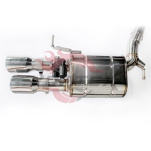 Vortex Quad Tips Exhaust สำหรับ A7 Audi C8 3.0T 2019-2024 valvetronic catback อัพเกรด - Product Image 4