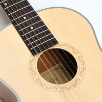 Guangzhou Huayi Musical Instruments Wholesale Stringed Instruments Guitar Deviser Small Guitar for Children and Travelling