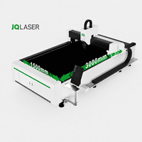 Machine de découpe laser à fibre JQLASER 1500mm*3000mm pour acier inoxydable, acier au carbone, aluminium, laiton, haute puissance, prix abordable