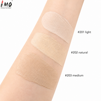 Fond de teint stick matifiant et changeant de couleur, sans logo, crème et pinceau 2-en-1, accepte logo personnalisé