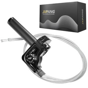 Poignée de gaz universelle en aluminium CNC 7/8 pouces, câble double poussée-tirée avec fenêtre transparente pour moto tout-terrain, VTT, motocross 110-650cc - Product Image 1
