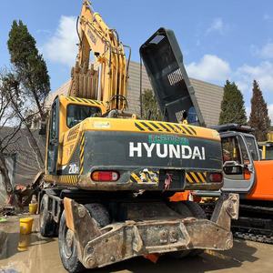 Excavatrice sur pneus hydraulique Hyundai 210W-9T, équipement de construction lourd, excavatrice à vendre, excavatrices 210W-9 - Product Image 2