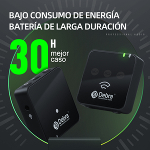 2.4G senza fili Lavalier microfono portatile registrazione <span class=keywords><strong>Micro</strong></span> microfono per fotocamera DSLR & Smartphone per la trasmissione in diretta - Product Image 2
