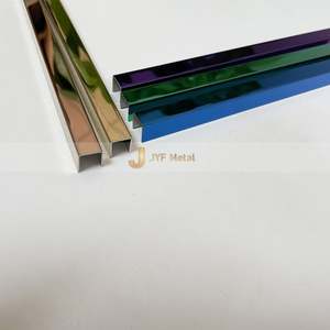 Profilé en U en acier inoxydable poli de haute qualité pour carrelage mural et de sol d'appartement - Bordure étanche - Product Image 4