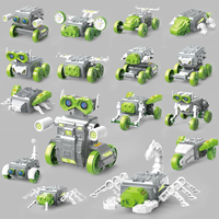 Kit Robot Listrik Enam Belas dalam Satu, Mainan Edukasi STEM Bertenaga Baterai untuk Anak-anak, Hadiah Pembelajaran Teknik, Grosir