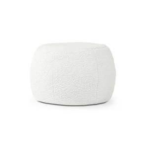Pouf ottoman amovible DB Jaxx Ellis en fausse fourrure d'agneau, design moderne pour l'intérieur, tabouret pour la maison, chambre d'enfant, forme nuage - Product Image 1