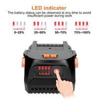 Alat baterai pengganti daya untuk AEGs/Ridgids 18V 4.0Ah 5.0Ah 6.0Ah paket baterai lithium isi ulang untuk alat listrik tanpa kabel