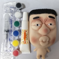 Nouveau jouet sensoriel anti-stress tendance en TPE unisexe, à pincer pour le plaisir, avec grande tête, lèvres pleines et visage masqué, pour le pressage des boutons