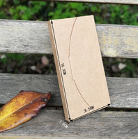 Enveloppe personnalisée, en carton Kraft noir, pour étui de téléphone, 50 unités