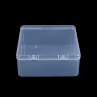 Mini boîte de rangement transparente rectangulaire en plastique, conteneurs PP de haute qualité en gros, boîte de rangement rectangulaire en vrac