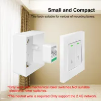Tuya Smart Wifi Rideau Module 1/2 Gang Blind Switch Compatible avec Alexa et Google Home pour Volet Roulant Moteur Électrique
