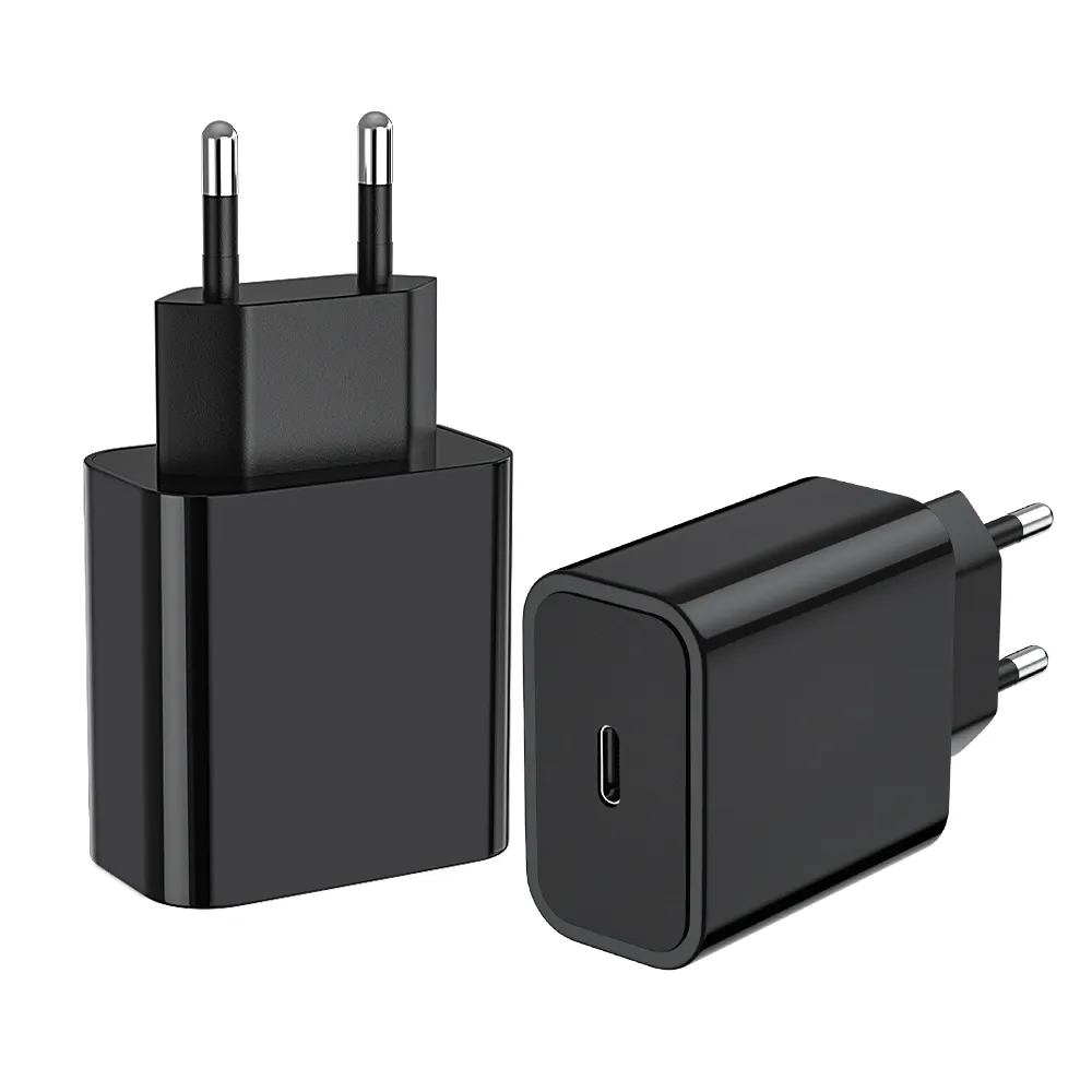 Mobile Accessories OEM 20W USB C Wall Power Adapter Black EU Plug Charger for USB Devices