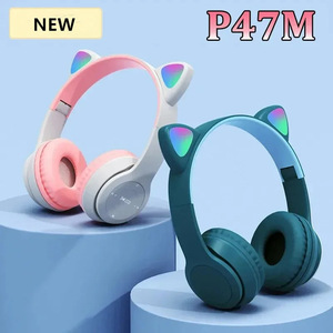 Casque Gaming Stéréo Pliable P47M à Oreilles de <span class=keywords><strong>Chat</strong></span>, Puces JL, Design Lumineux, Type Supra-Auriculaire et Circum-Auriculaire, Meilleures Ventes - Product Image 3