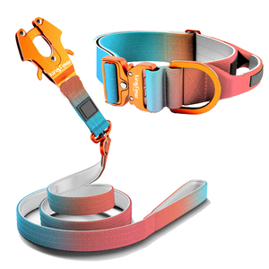 Set kerah dan tali anjing taktis mewah dapat diatur gradien kustom dengan Aksesori aluminium Taktisches Hundehalsband - Product Image 6
