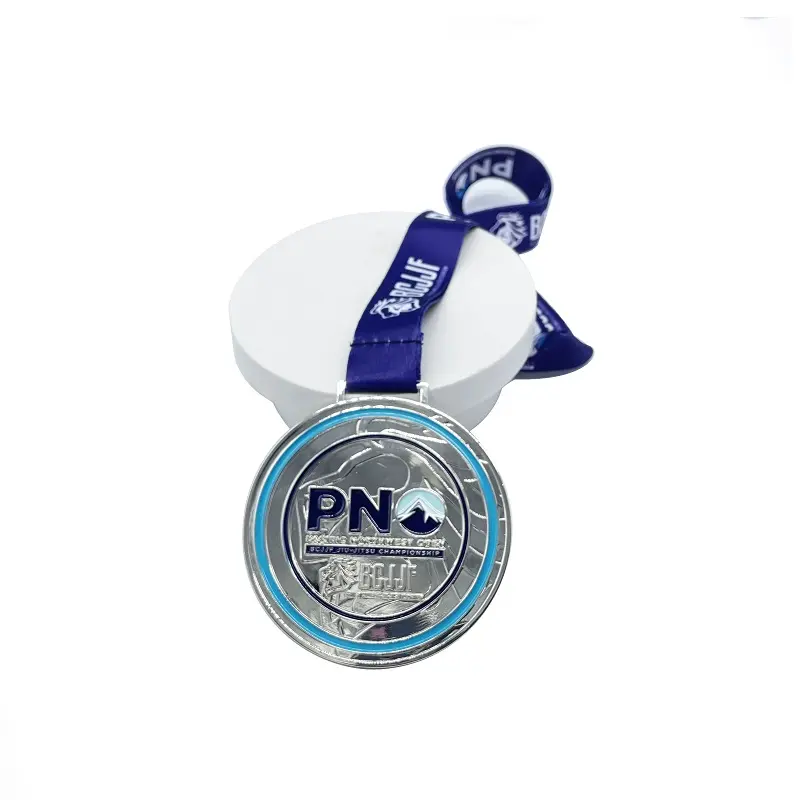 Üretici emaye hatıra çinko alaşım tasarım kupa toptan şerit maraton madalyası