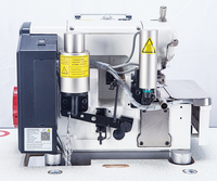 Machine à coudre surjeteuse industrielle électrique programmable à lit plat et alimentation manuelle haute vitesse JUITA JT-V6-4-UT