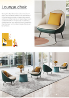 Chaise de bureau moderne ovale en cuir PU gris avec coussin intérieur et revêtement extérieur vert pour la maison, le bureau, la chambre, la salle à manger, le hall d'entrée et les salles de réception