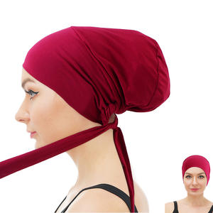 À la mode <span class=keywords><strong>coton</strong></span> longue queue tête écharpe écharpe chapeaux <span class=keywords><strong>Bandana</strong></span> faire Turban <span class=keywords><strong>chimio</strong></span> casquette dormir chapeau bonnet chapeau en gros - Product Image 1
