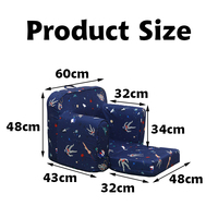 Fauteuil pliant pour enfants Star Astronaut, nouveau design, confort optimal, en toile imprimée, canapé en mousse, vente en gros personnalisée, directement de l'usine