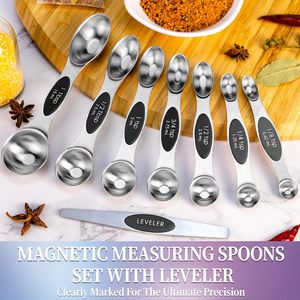 Ensemble de cuillères doseuses en acier inoxydable de qualité supérieure, balances précises, idéal pour la pâtisserie, la cuisine et la précision des recettes, avec gravure - Product Image 5