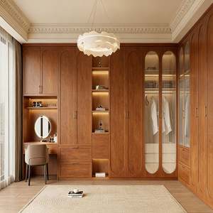 Armario de Vidrio Teñido Blanco Moderno de Estilo Italiano Personalizado BALOM, Armario de Diseño Moderno Plano y Minimalista de Lujo, Muebles de Dormitorio - Product Image 4