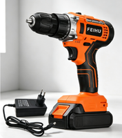 Perceuse-visseuse 21V 300W, mandrin 0,8-10mm, batterie 1,5Ah avec 1 chargeur et 1 pack de batterie pour l'entretien domestique et la menuiserie