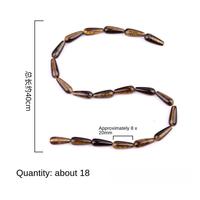 Vente en gros de perles en forme de larme de pierre naturelle de 8x20mm perles d'espacement en vrac pour pendentifs fabrication de bijoux de boucle d'oreille