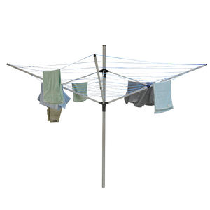 SANIPRO Étendoir à <span class=keywords><strong>linge</strong></span> rotatif en aluminium pour <span class=keywords><strong>jardin</strong></span> extérieur à 4 bras, forme de parapluie, séchoir à <span class=keywords><strong>linge</strong></span> ensoleillé - Product Image 2