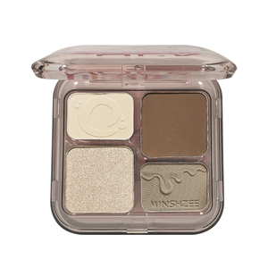 MINSHZEE Luminous Matte Highlight Paleta de cuatro colores Shimmer Impermeable Factory Contour Bronzer Face Powder - Product Image 6