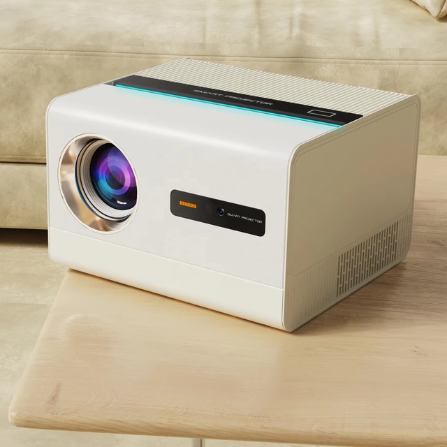 Fully Sealed Optical High Quality Smart Android 12 System 1200ANSI 1080P Dual Band WiFi 6 LCD Portable Short Throw 4K Projector