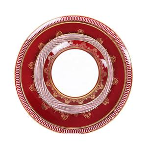 Juego de vajilla China de hueso, vajilla de porcelana roja para el hogar, platos de cerámica para <span class=keywords><strong>restaurante</strong></span>, boda, venta al por mayor - Product Image 1
