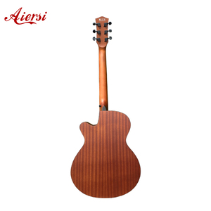 Guitarra Acústica Cutaway de Madera de Sapele de la Marca Aiersi, Hecha a Medida, en Oferta - Product Image 4