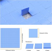 Plaquettes thermiques GPU en silicone, plaquette thermique CPU, plaque de refroidissement conductrice, conduction thermique pour GPU, CPU, SSD, dissipateur thermique, LED, puce IC, moteur