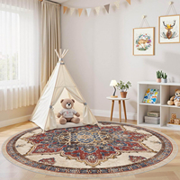 Bohemia Teppich Rutschfester TPR-Rücken Kunstwolle Faltbar Waschbar Bedruckt Individuell Bedruckter Teppich Schlafzimmer Kinderzimmer Büro Reise Picknick