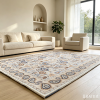 Tapis moderne minimaliste de luxe en fausse fourrure de cachemire, doux et moelleux, antidérapant, pour salon et chambre à coucher