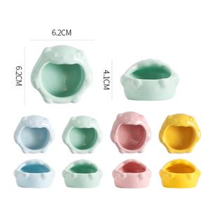 Nouvelle arrivée en céramique Hamster buveur eau mangeoire mignon Hamster mangeoires anti-dérapant petit Animal bol pour lapin oiseau - Product Image 4