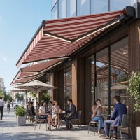 Auvent rétractable motorisé de luxe de haute qualité pour villa