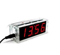 Kit d'horloge numérique DIY DIY, affichage de la date et de la semaine, alarme de température DS1302, projet de soudure, apprentissage pratique, soudure, kit électronique
