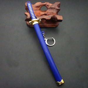 Nouveau Mini 15cm Roronoa Zoro Figures Épée Porte-clés <span class=keywords><strong>Anime</strong></span> Dessin Animé Démon Slayer Couteau Fourreau <span class=keywords><strong>Sabre</strong></span> Couteau Katana Porte-clés pour Cadeau - Product Image 6