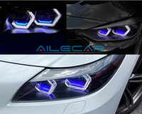 AILECAR LED Demi-Phare Concept X, Feu de Jour LED Demi-Forme X, Angel Eye LED pour Accessoires de Modification Universelle des Phares de Voiture