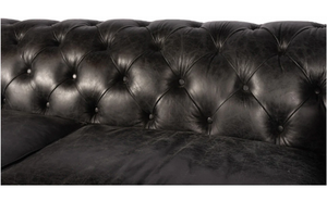 Sofá Chesterfield de 2 Plazas de Calidad Premium Hecho con Cuero Lujoso, Perfecto para la Sala de Estar, Comodidad y Elegancia en el Hogar - Product Image 3