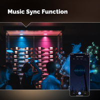 Lámpara LED Inteligente MOES Tuya Wi-Fi RGB GX53, Bombilla Regulable con Cambio de Color, Sincronización Musical, Compatible con Hotel, Alexa y Google Home