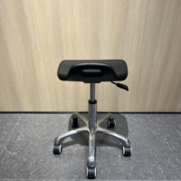 Tabouret de bureau de travail pragmatique en cuir PU avec support lombaire, banc pivotant réglable en hauteur pour caissier, magasin à chaînes, usine de caissier