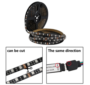 Strisce <span class=keywords><strong>LED</strong></span> USB 5050 con Controllo APP, RGB 5V USB, Flessibili a Infrarossi, Lampada Decorativa Retroilluminata, Stringa Luminosa per <span class=keywords><strong>TV</strong></span> - Product Image 5