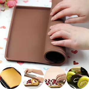 OEM Food Grade <b>Silicone</b> <b>Baking</b> Pastry Tools Kitchen Accessories Including Cake Roll Pad Macaron for Swiss Roll Oven Mat Oven Mat - Product Image 2