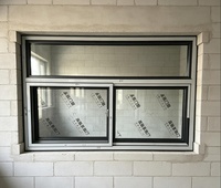 Fenêtre coulissante moderne en PVC avec double vitrage, renfort interne en acier et isolation thermique pour l'extérieur de la maison