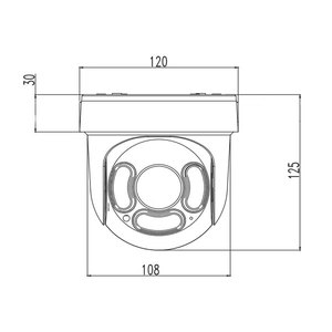 3.5inch 2.8-12mm 5x Zoom 5MP 8MP Mini IP PTZ <span class=keywords><strong>Camera</strong></span> POE hỗ trợ thẻ TF tối đa 128GB - Product Image 6