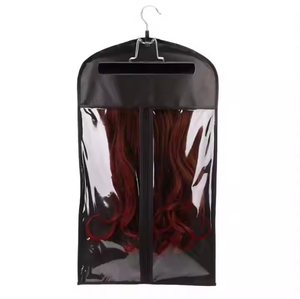 Customized Service Free Sample Wig Wig Storage Bag Hanger Clear Pvc Hair Storage Bag - Product Image 3